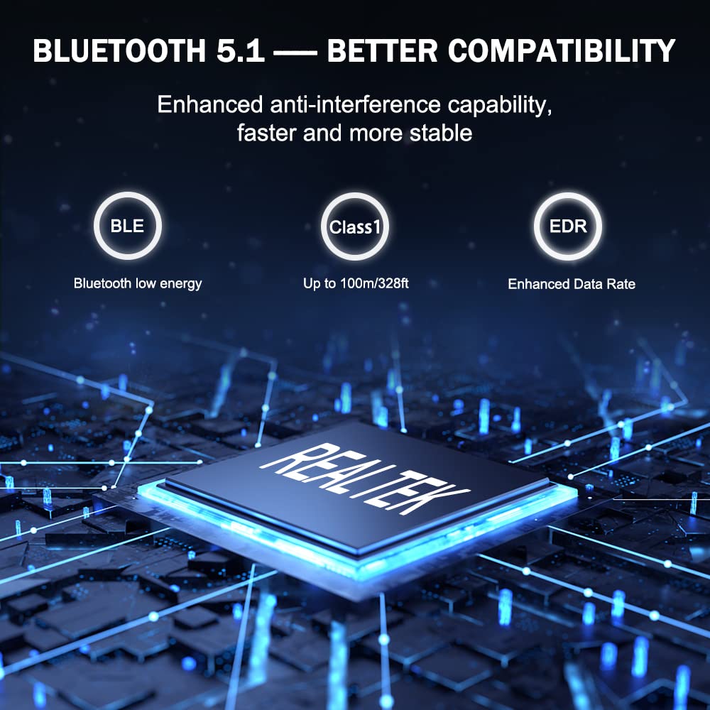 Techkey Long Range Bluetooth Adapter for Desktop PC