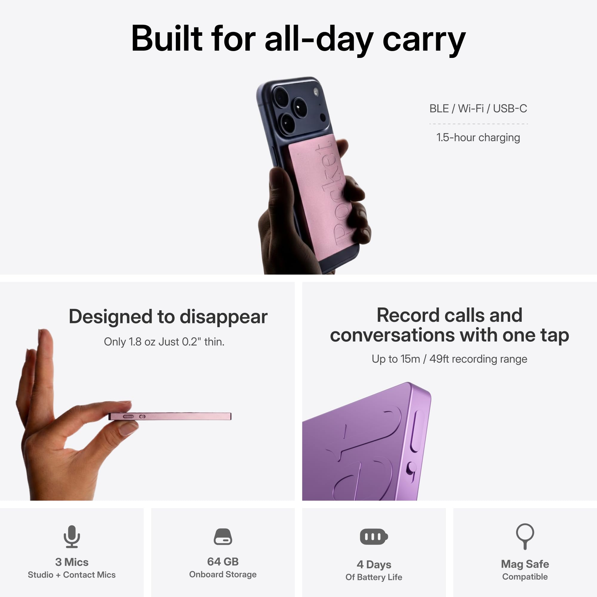 Pocket AI Voice Recorder & Note Assistant