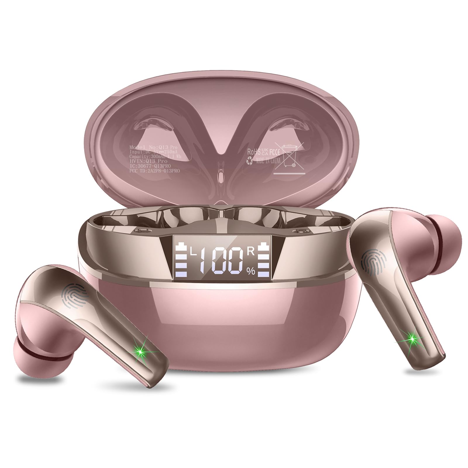 Wireless Earbuds with ENC Mic