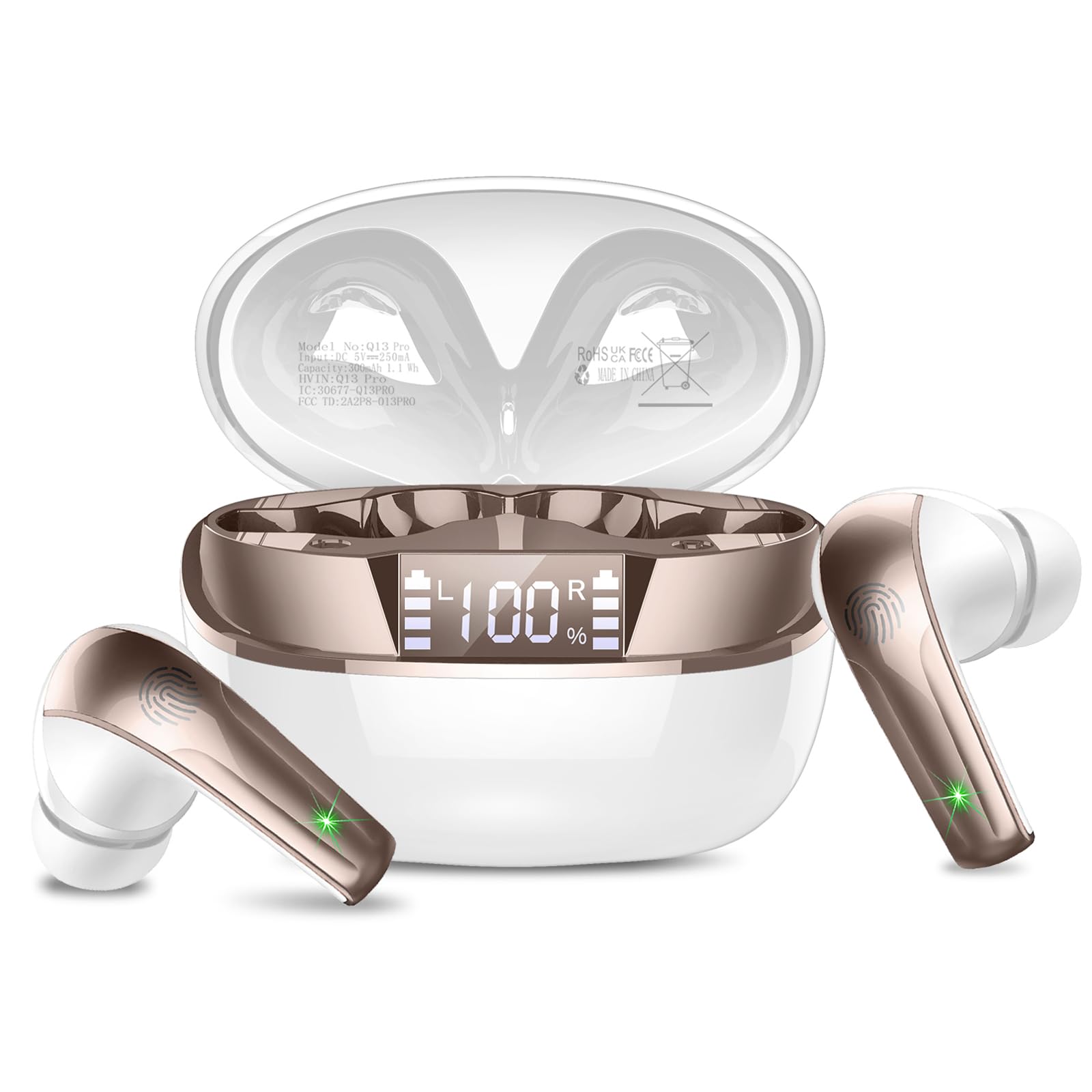 Wireless Earbuds with ENC Mic