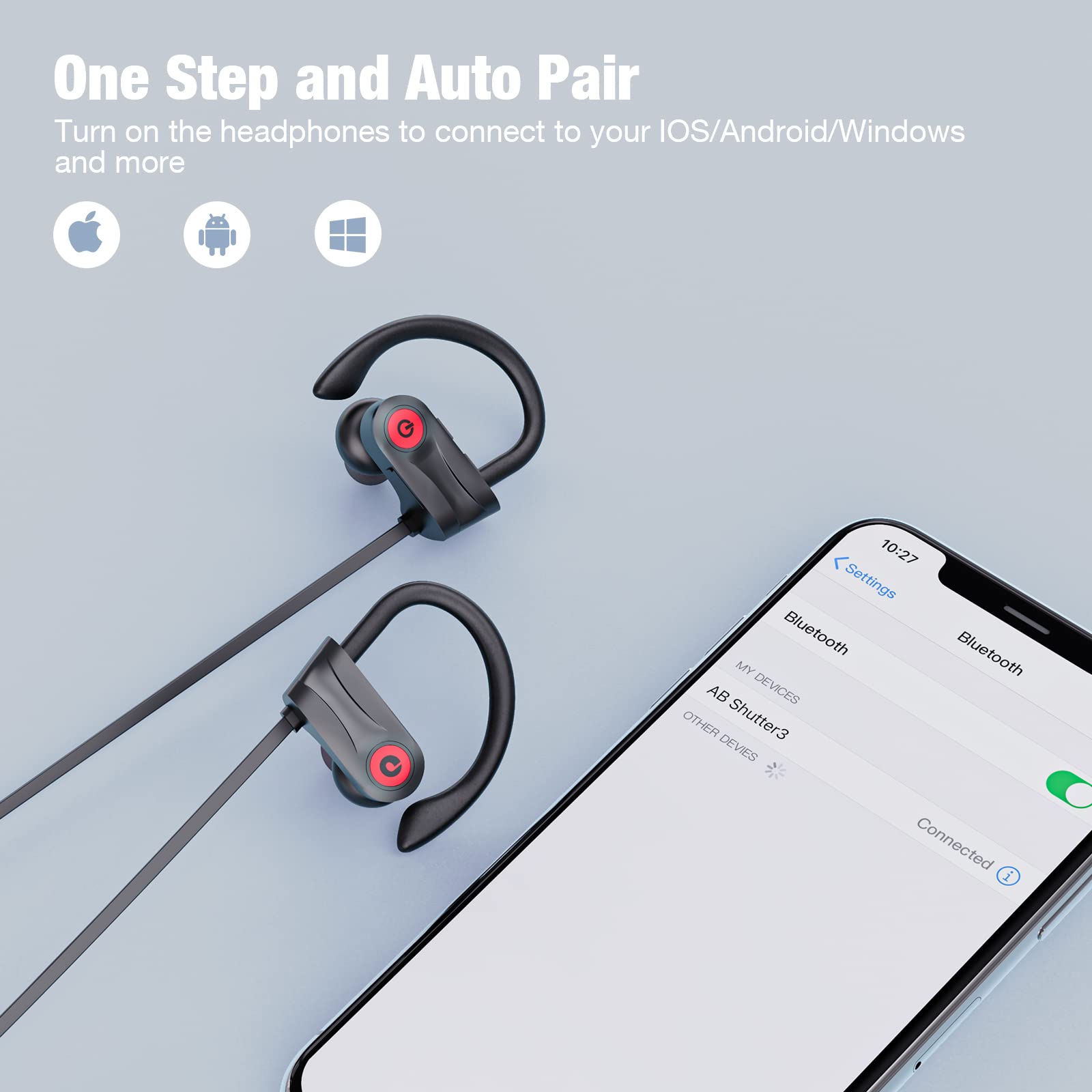 Wireless Sport Earbuds, 16H Playtime