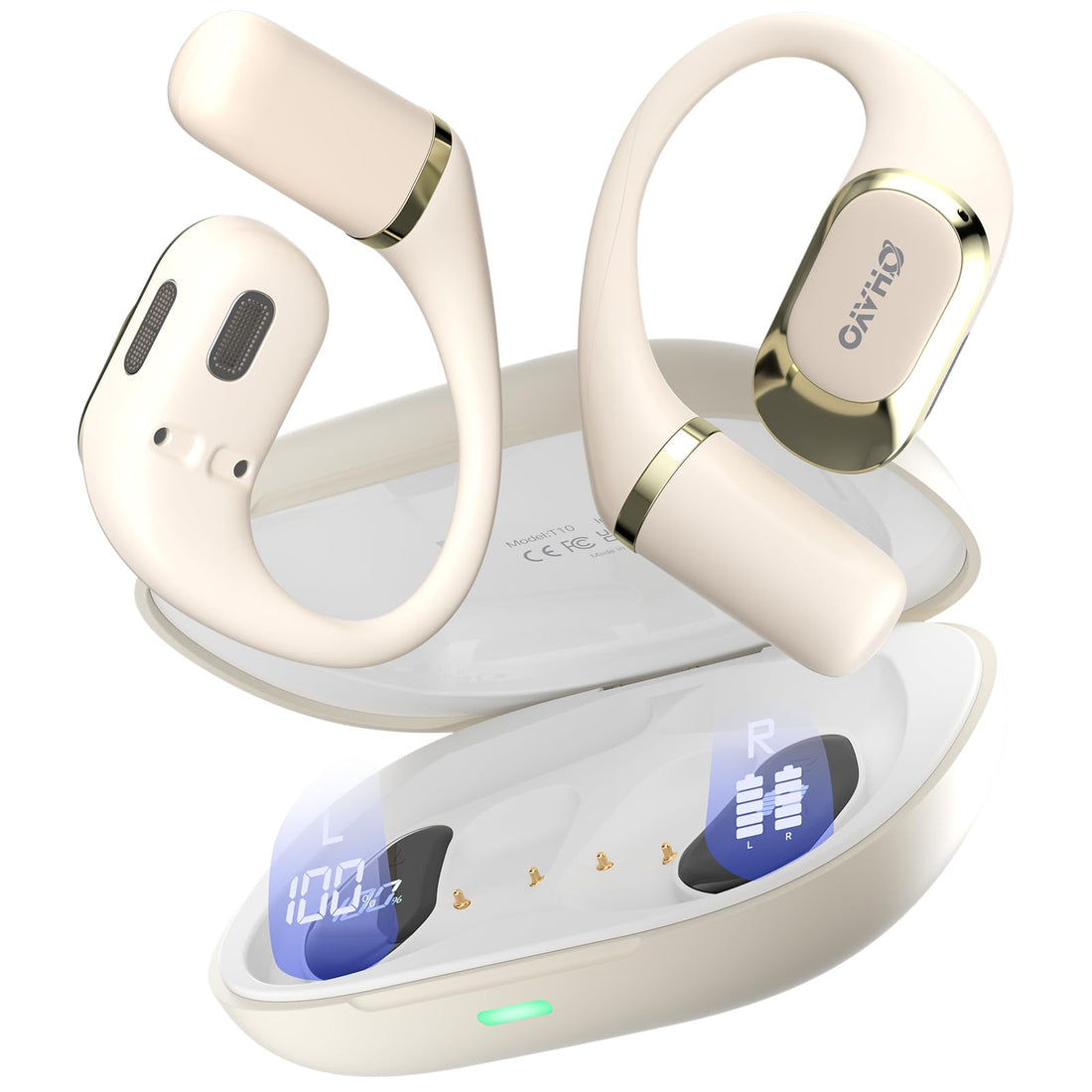 Open-Ear Bluetooth Headphones, 40H Playtime