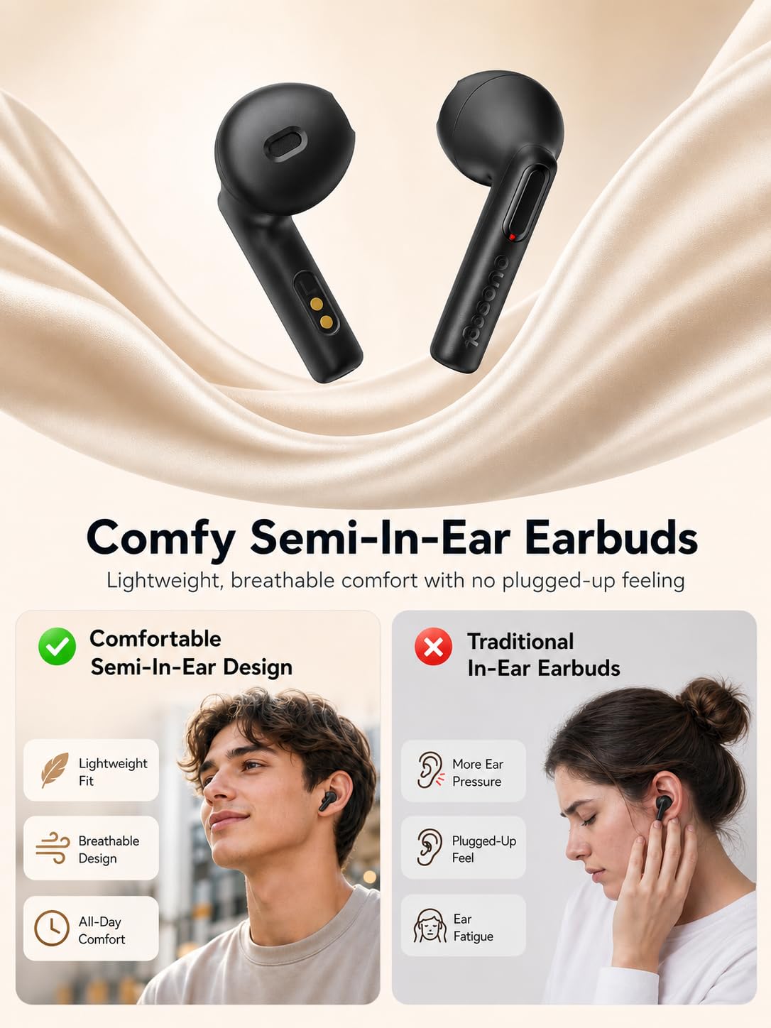 True Wireless Earbuds, 25H Playtime