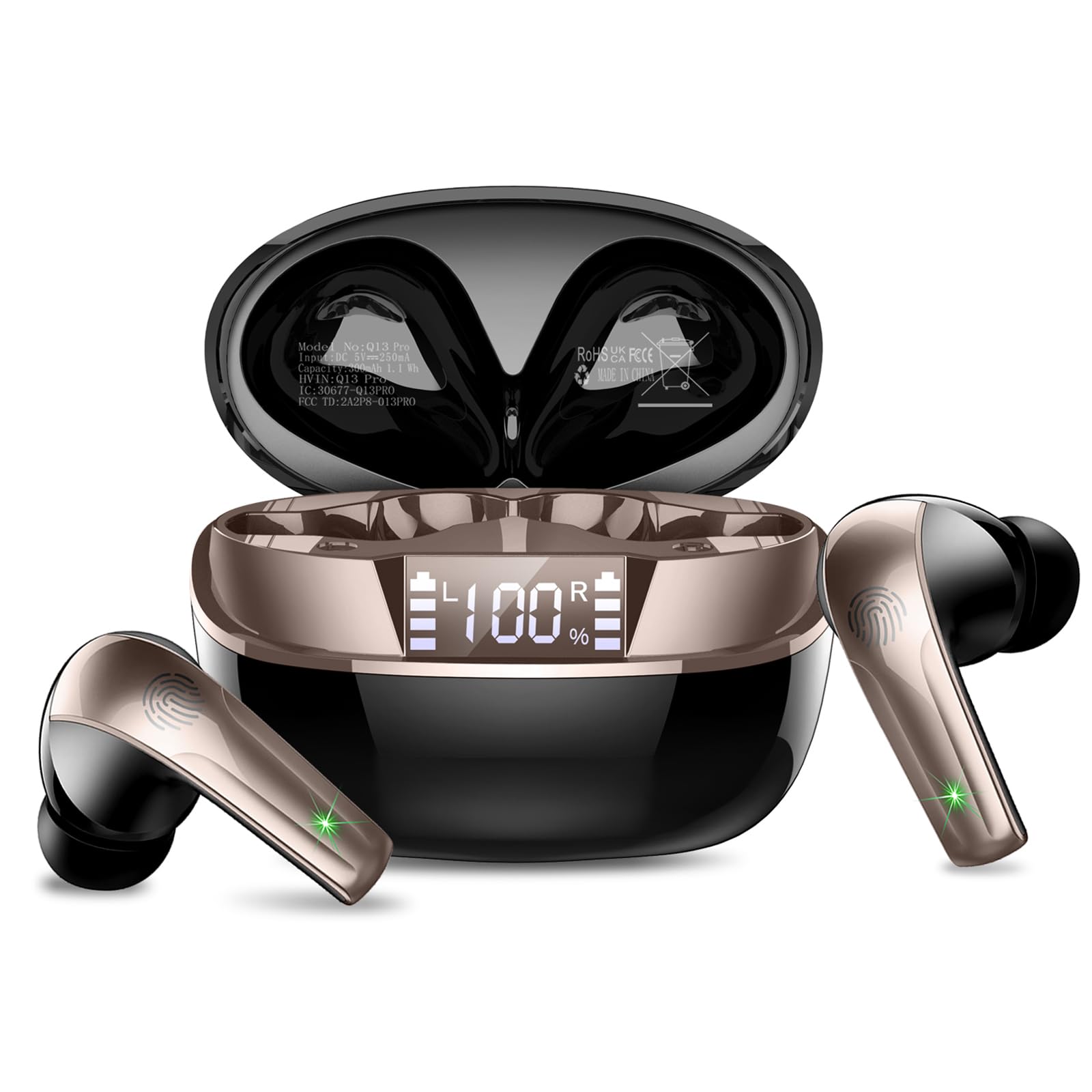 Wireless Earbuds with ENC Mic