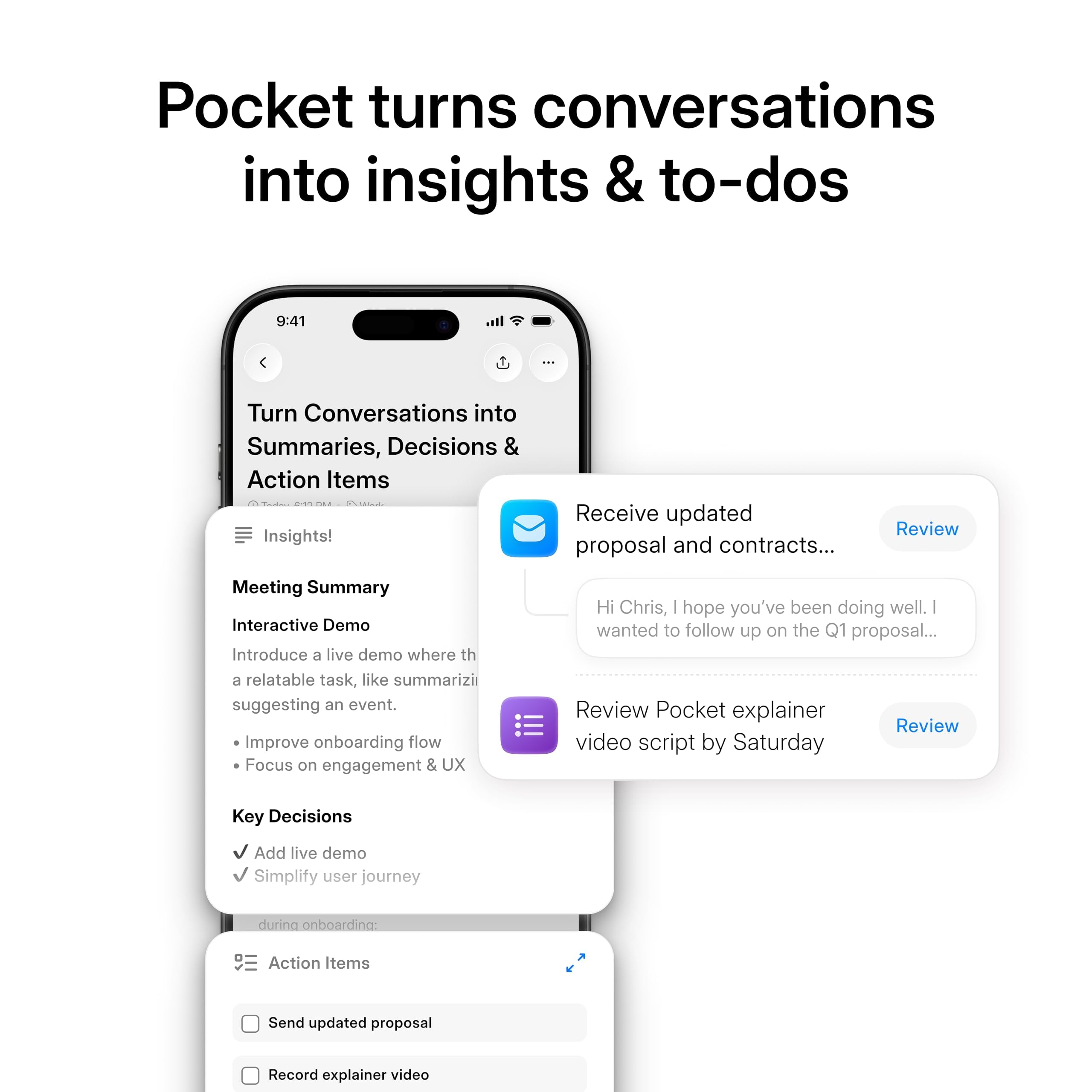 Pocket AI Voice Recorder & Note Assistant