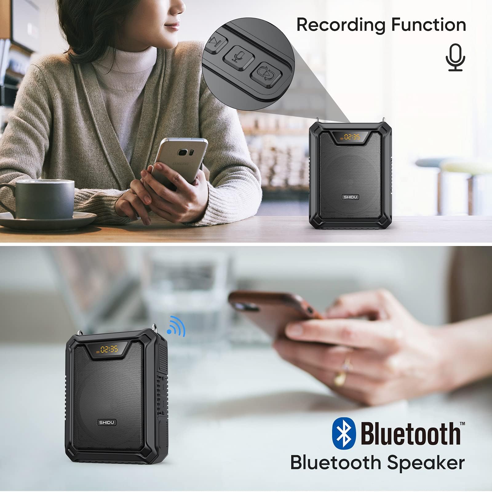 SHIDU 30W Wireless Voice Amplifier