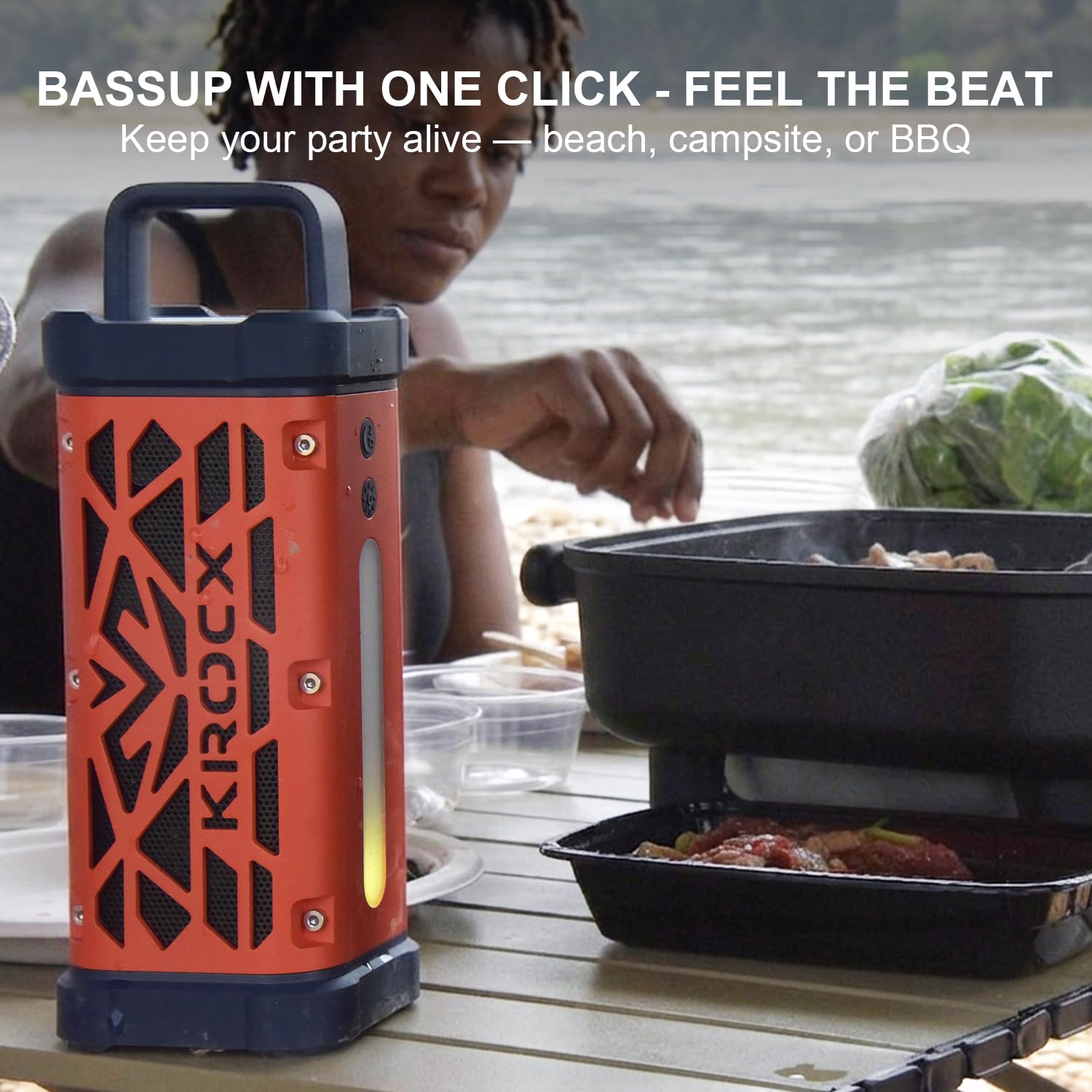 KROCX TRAVOR Magnetic Outdoor Bluetooth Speaker