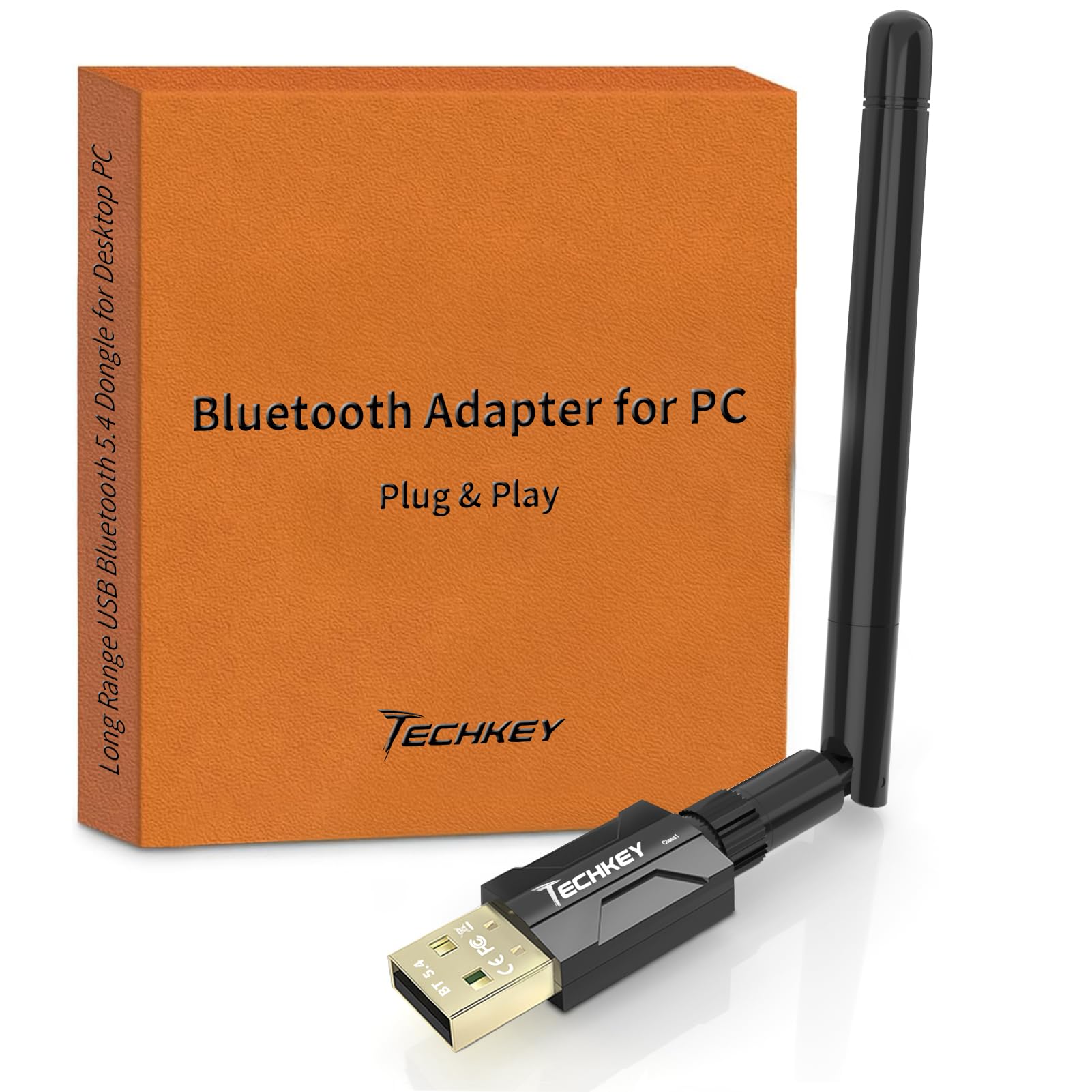 Techkey Long Range Bluetooth Adapter for Desktop PC