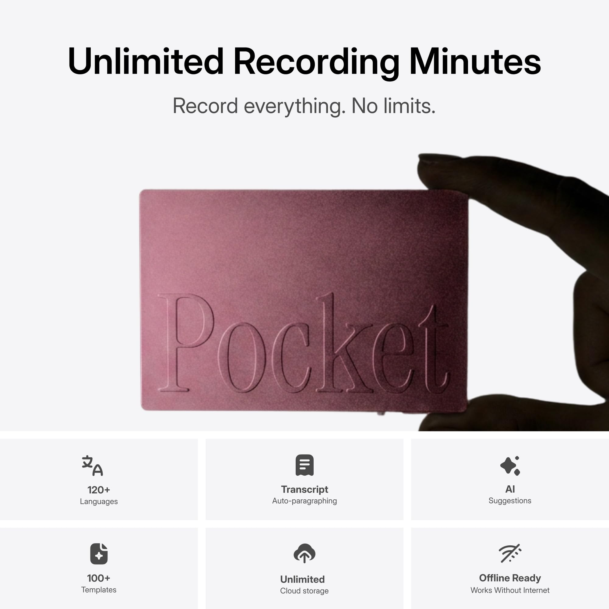 Pocket AI Voice Recorder & Note Assistant