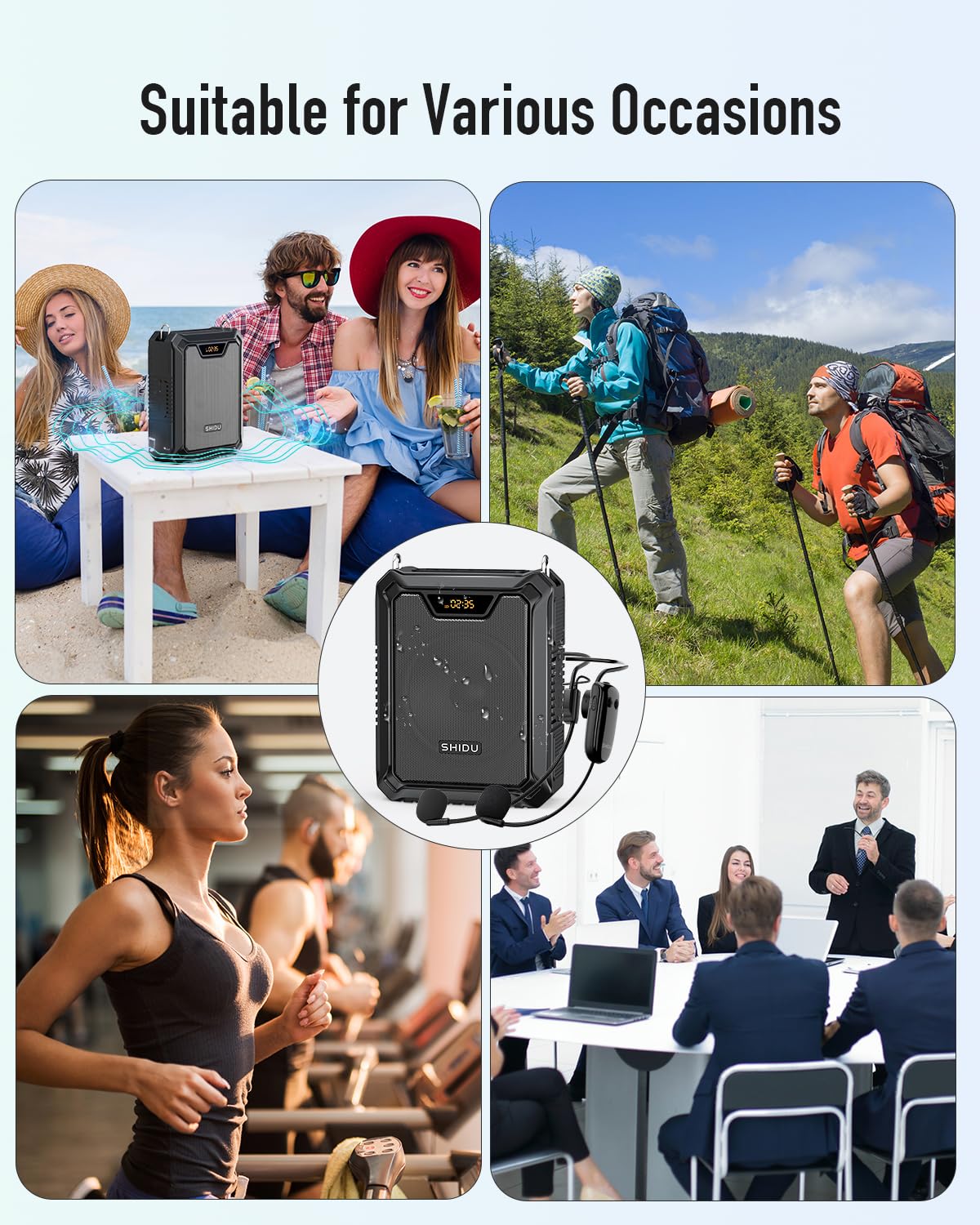 SHIDU 30W Wireless Voice Amplifier