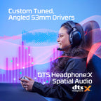 Wired Gaming Headset, 53mm Drivers