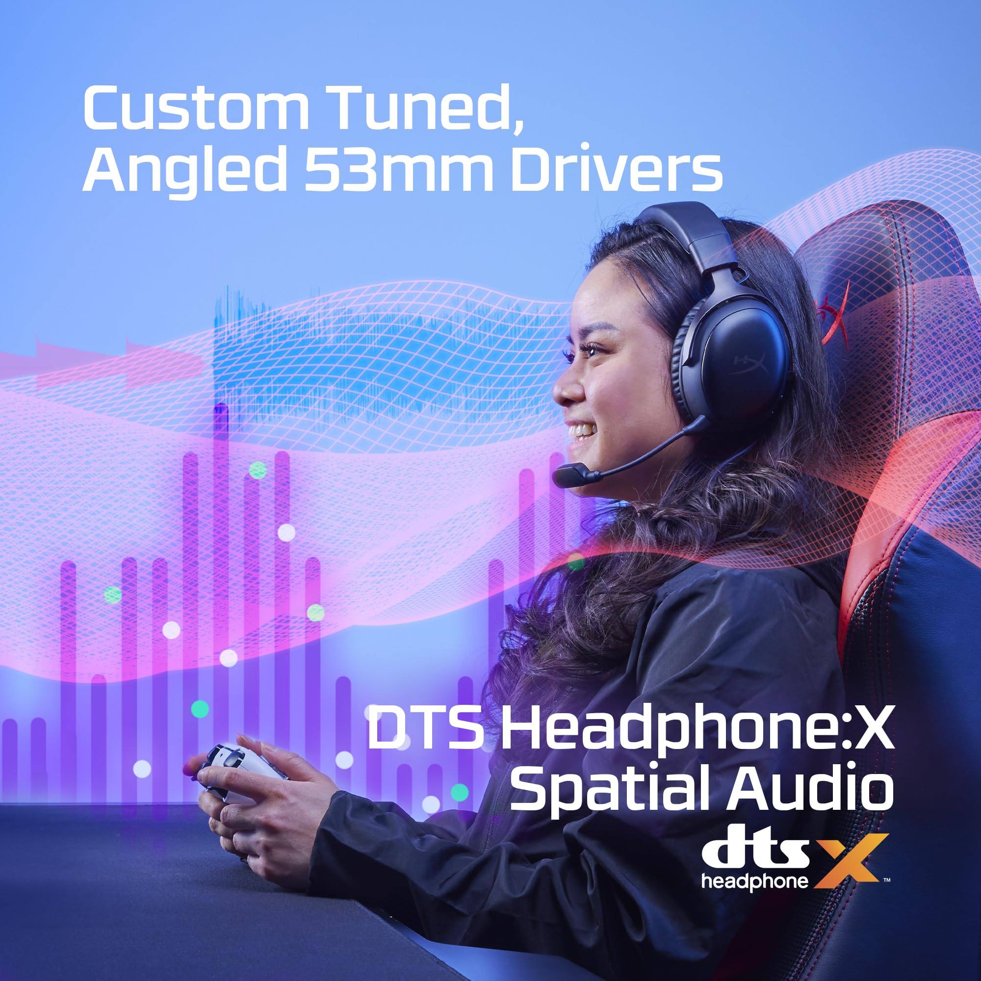 Wired Gaming Headset, 53mm Drivers