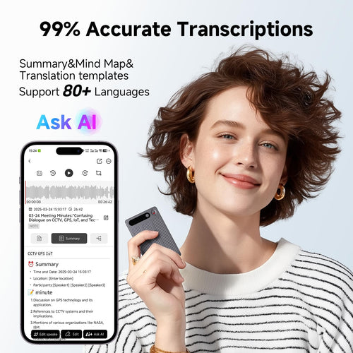 AI Voice Recorder with Transcription & Summaries