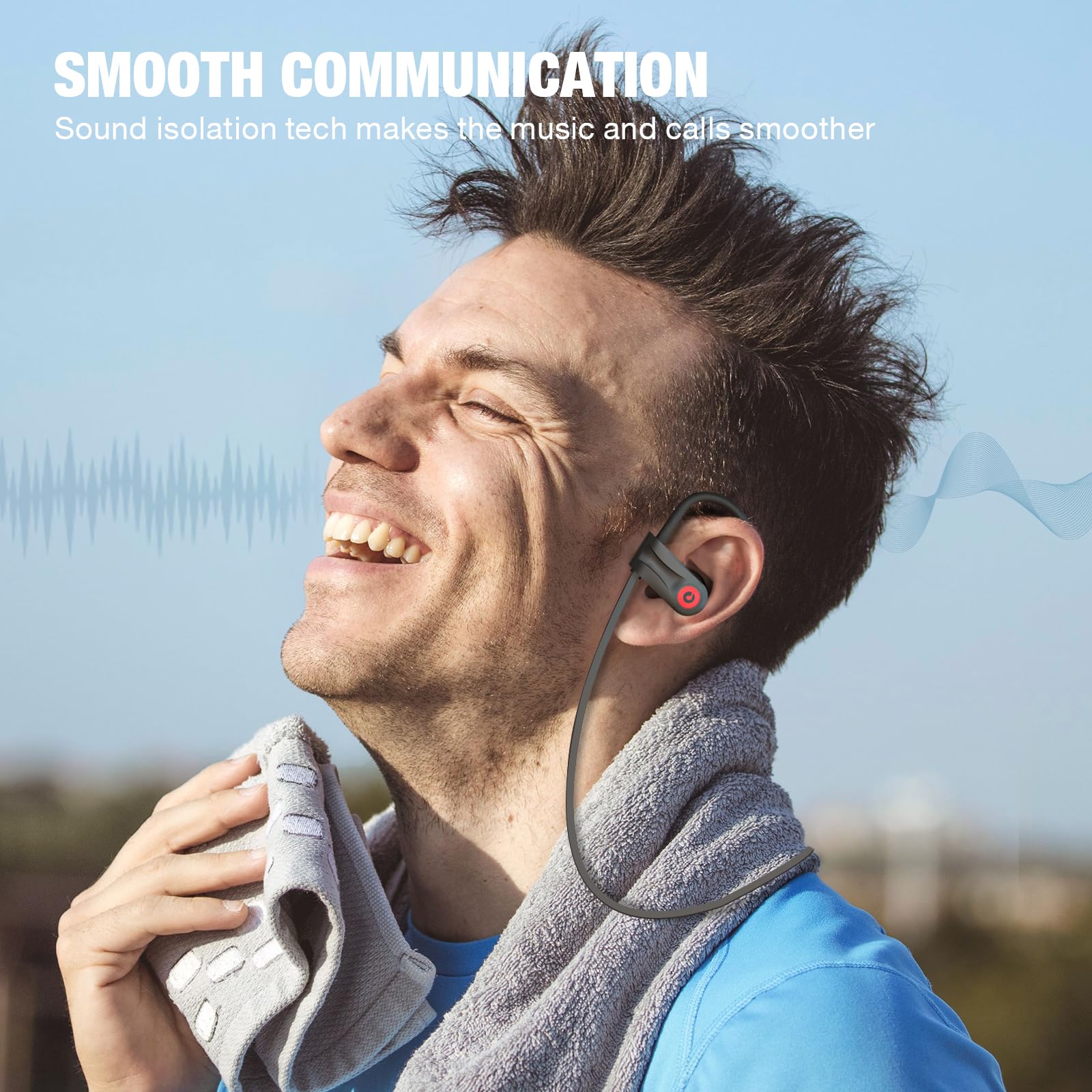Wireless Sport Earbuds, 16H Playtime